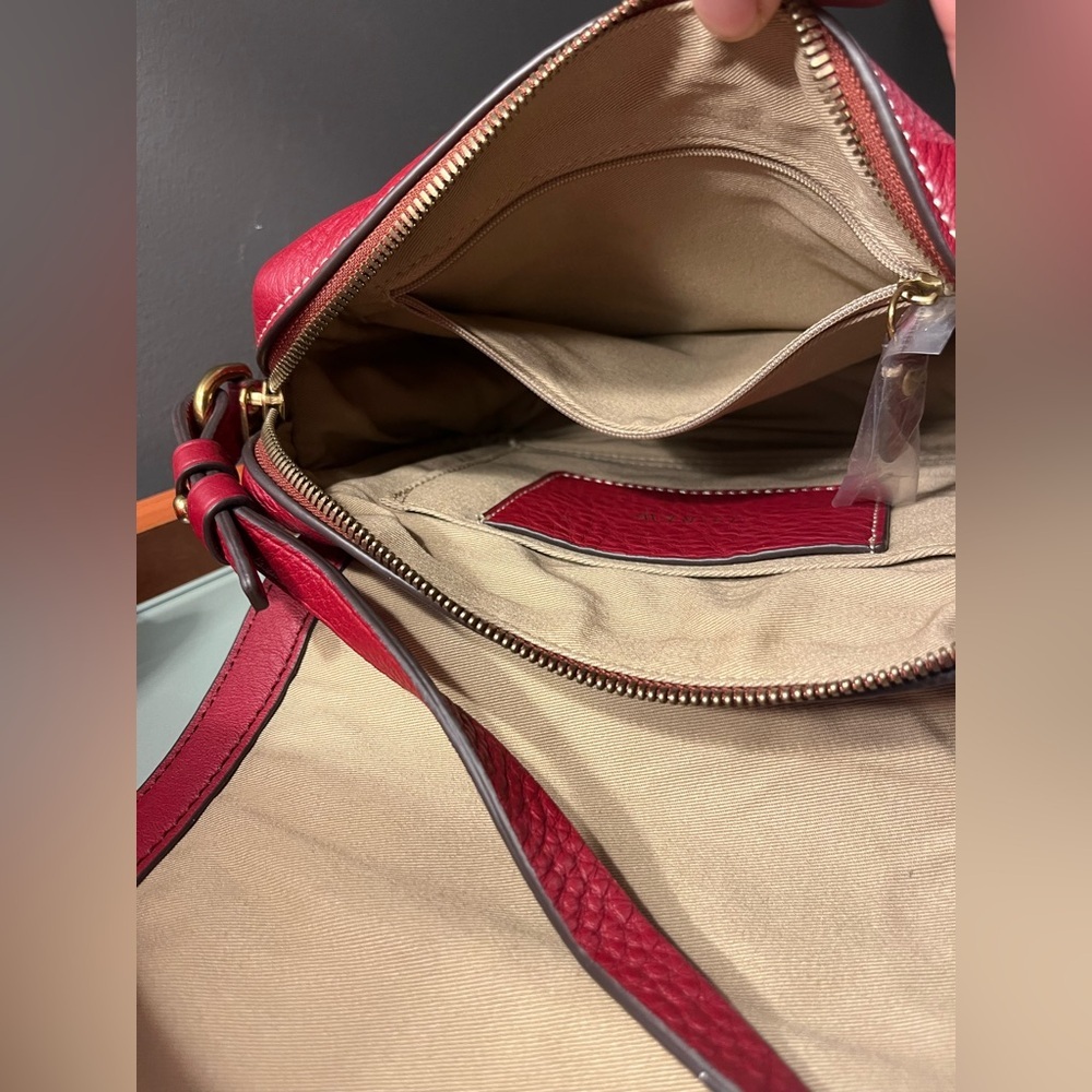 J. Crew Signet Flap Crossbody Bag in Red - Picture 7 of 7